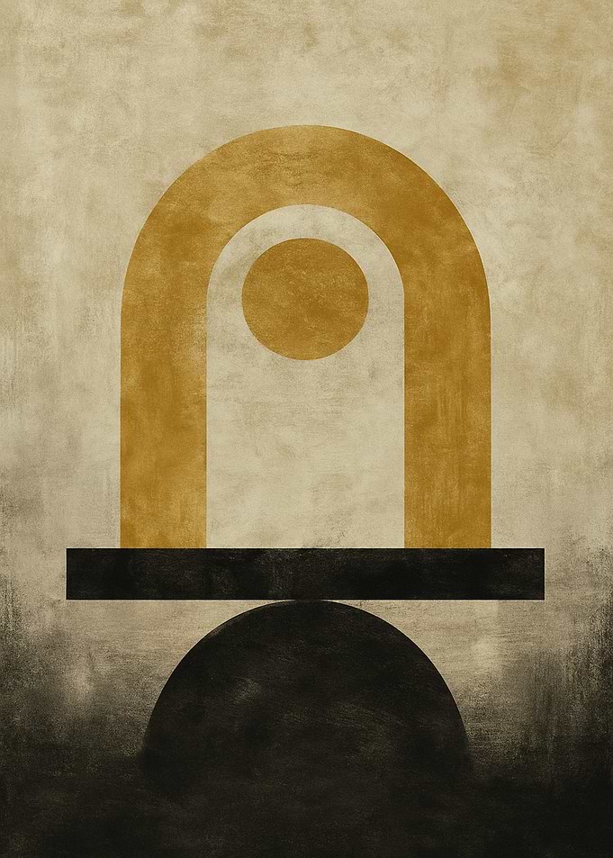 Abstract Geometric Shapes Art