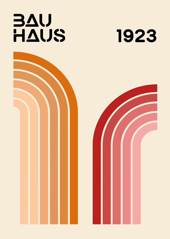 Bauhaus 1923 Abstract Art Poster