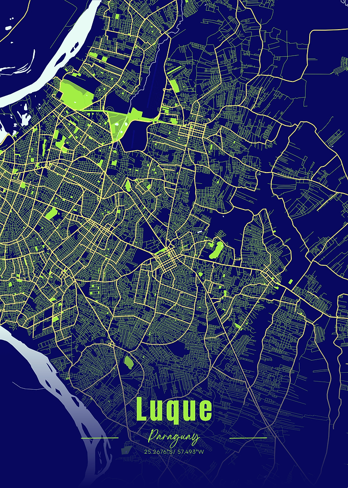 Luque, Paraguay City Map