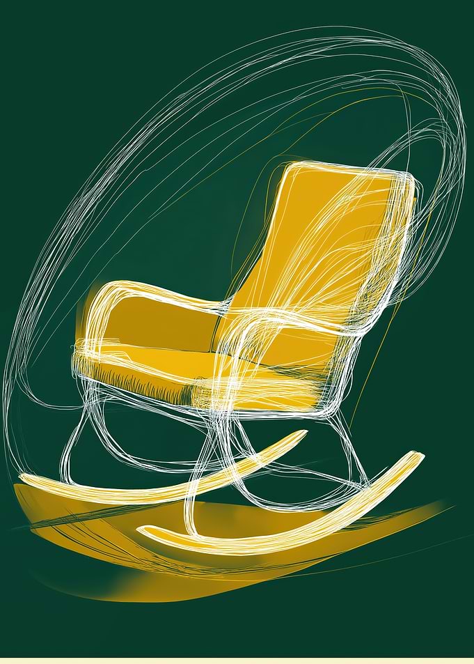 Yellow Rocking Chair