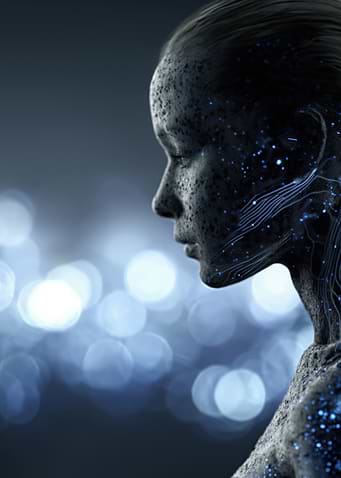 Futuristic Female Android Profile