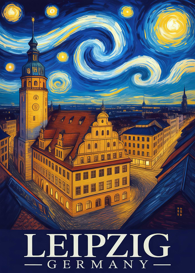 Leipzig, Germany - Starry Night Style