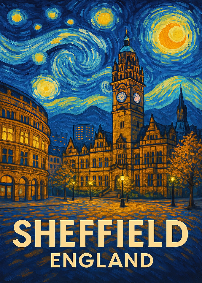Sheffield England Starry Night Style