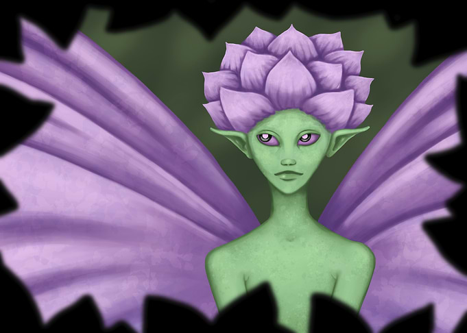 Purple Flower Fairy