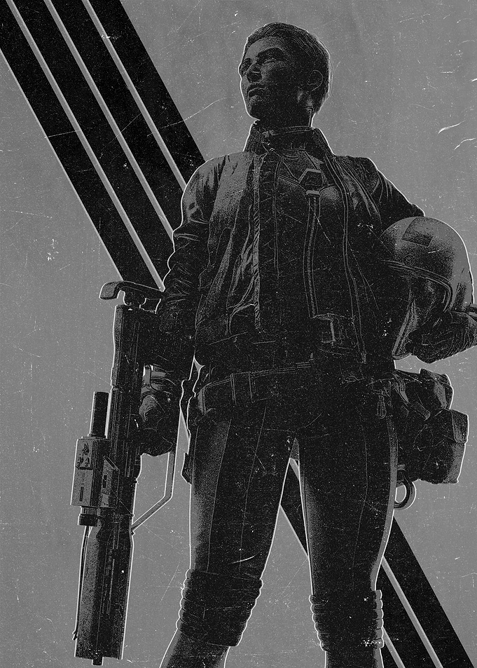 Arc Radiers Pilot Woman with Weapon