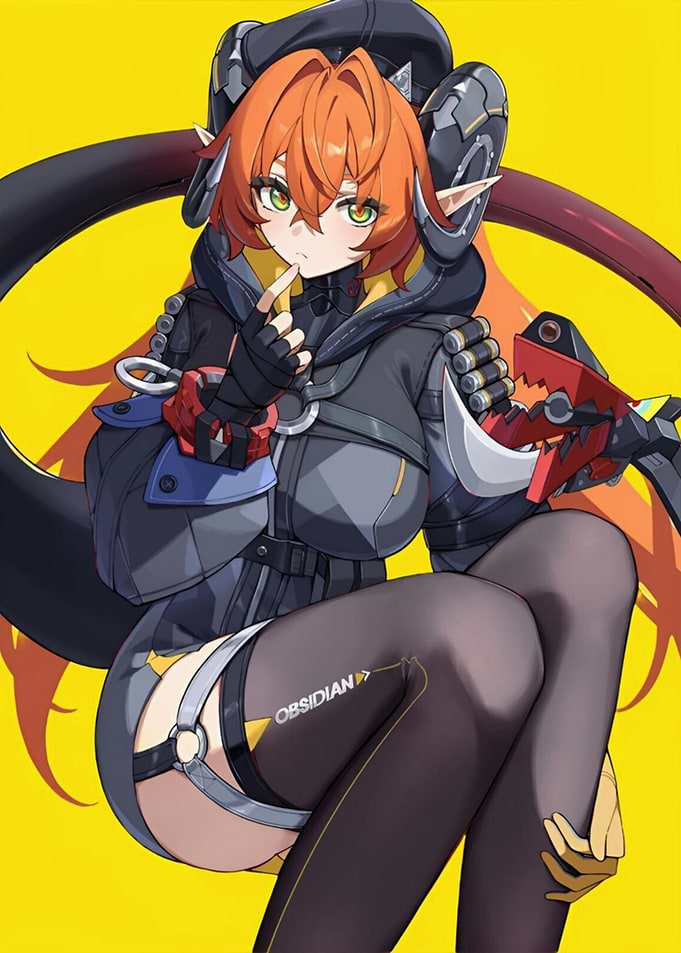 Girl with Horns and Tail