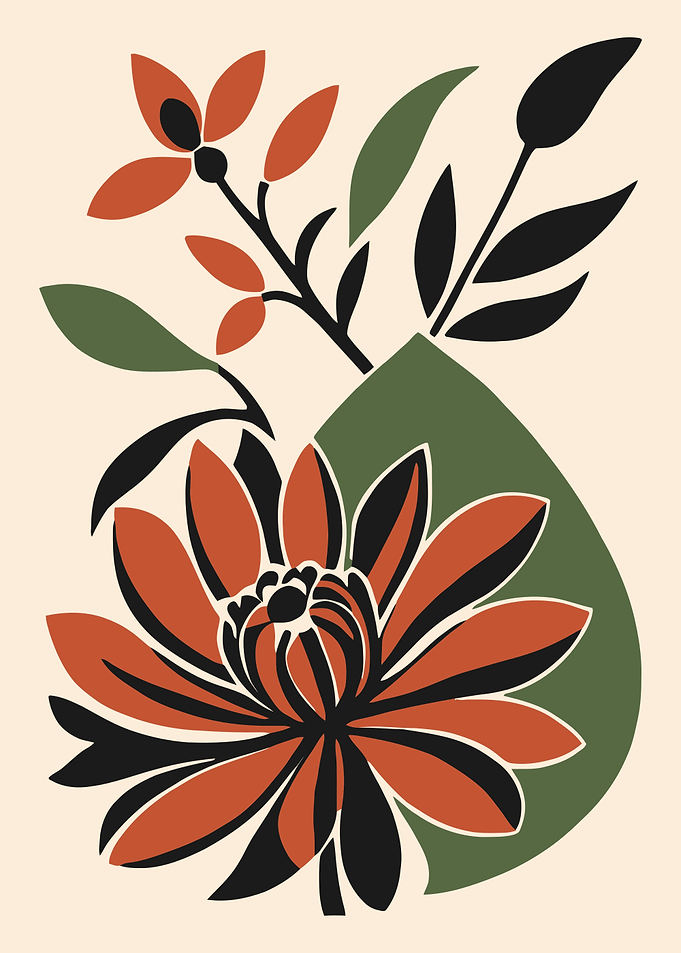Floral Arrangement with Bold Colors