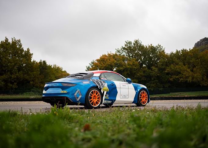 Alpine A110 Race Car on Track