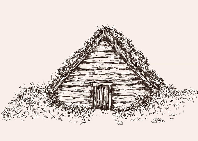Turf House Sketch