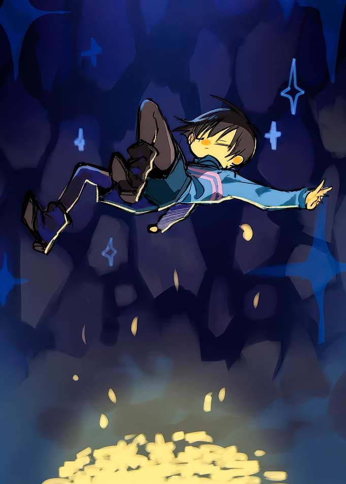 Frisk Falling in the Underground
