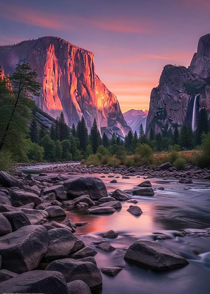 Yosemite Valley at Sunset