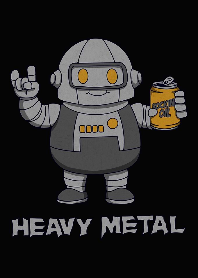 Heavy Metal Chubby Robot