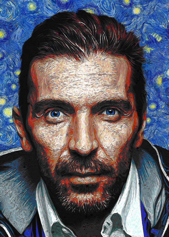 Gianluigi Buffon Starry Night Portrait