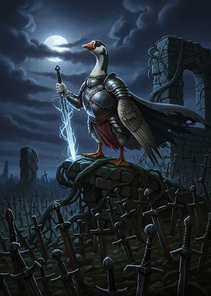 Goose Knight with Sword