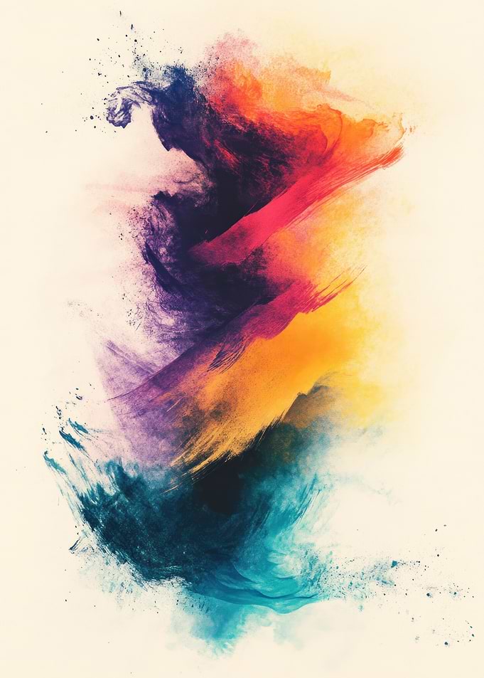 Colorful Abstract Powder Explosion