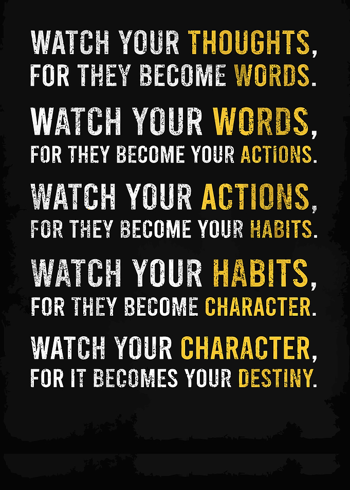 Inspirational Quote: Watch Your Thoughts