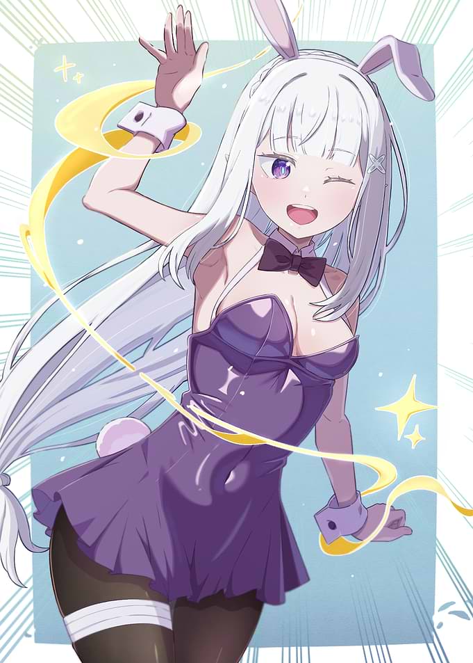 Anime Girl in Bunny Suit