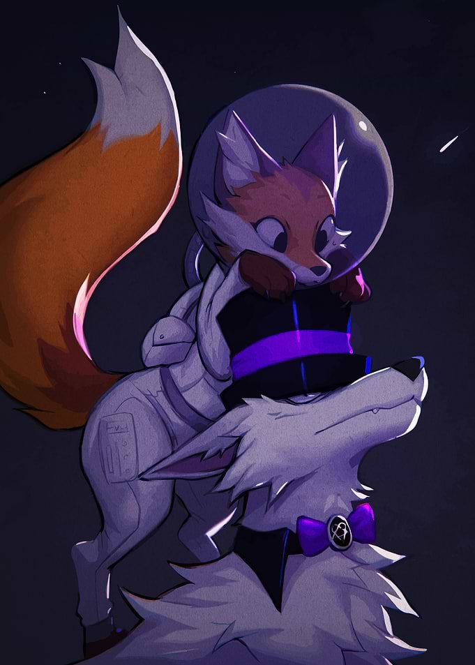 Fox Astronaut and Wolf Gentleman