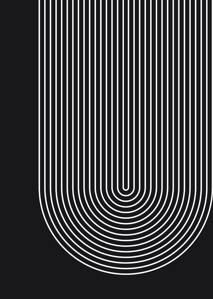 Minimalist White Lines on Dark Background