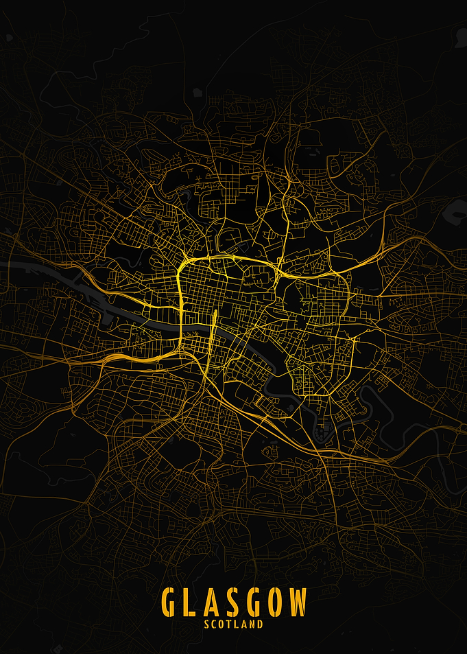 Glasgow Golden City Map