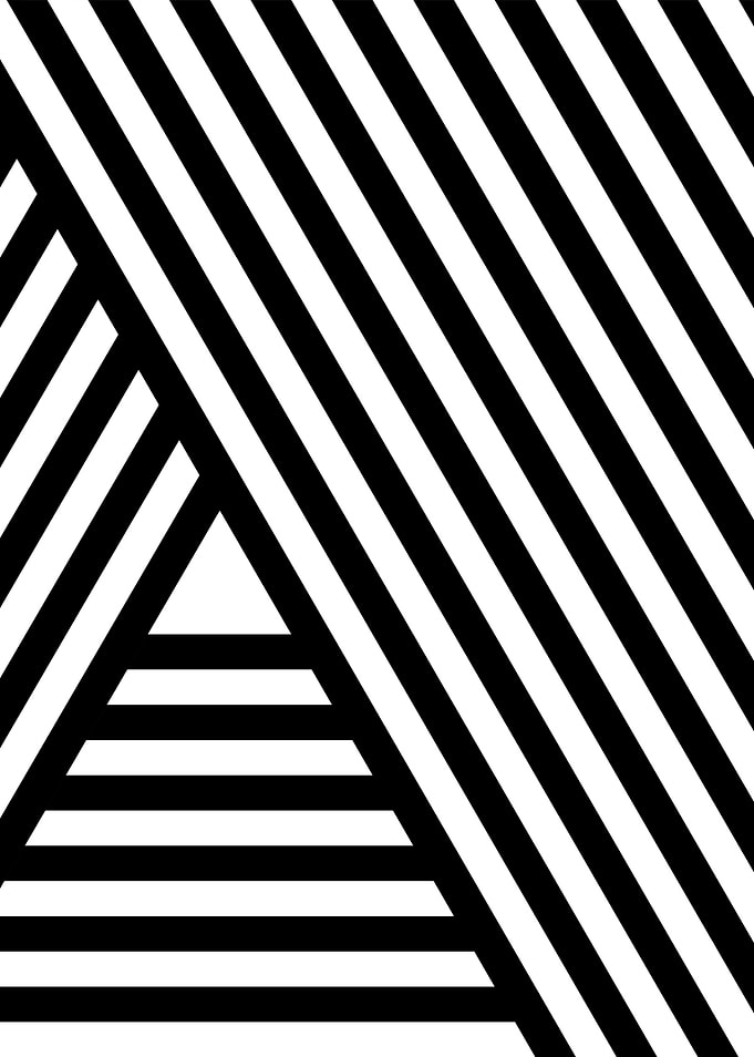 Black and White Striped Abstract