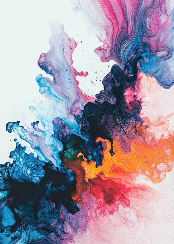 Colorful Abstract Fluid Art