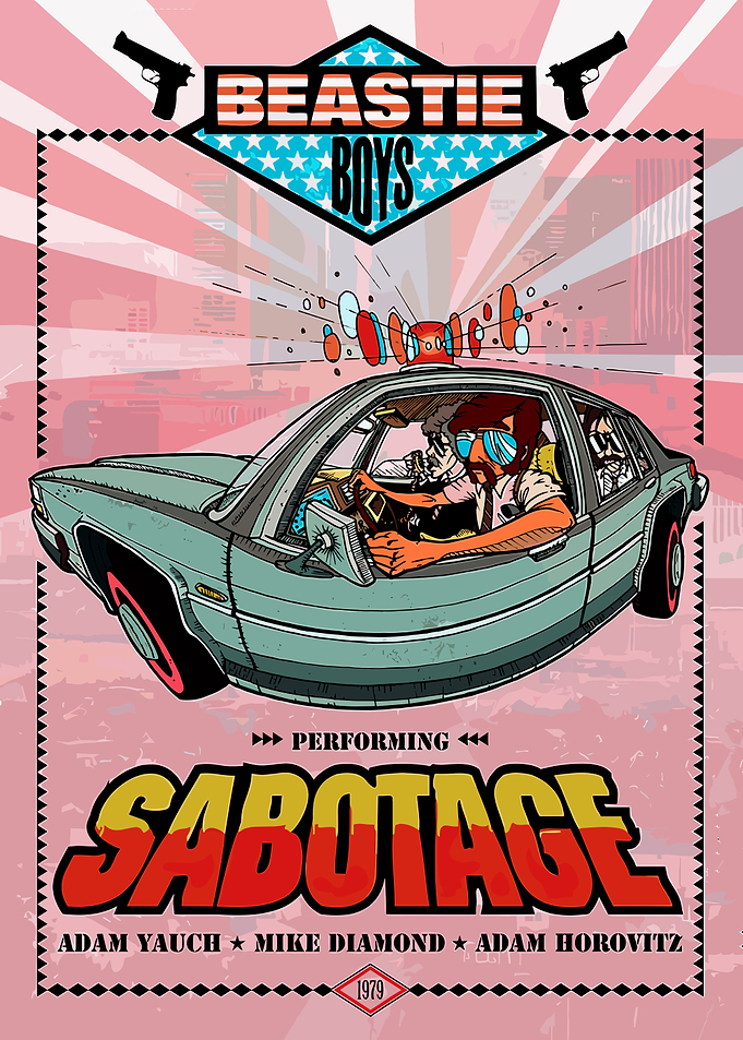 Beastie Boys Sabotage Album Cover Art