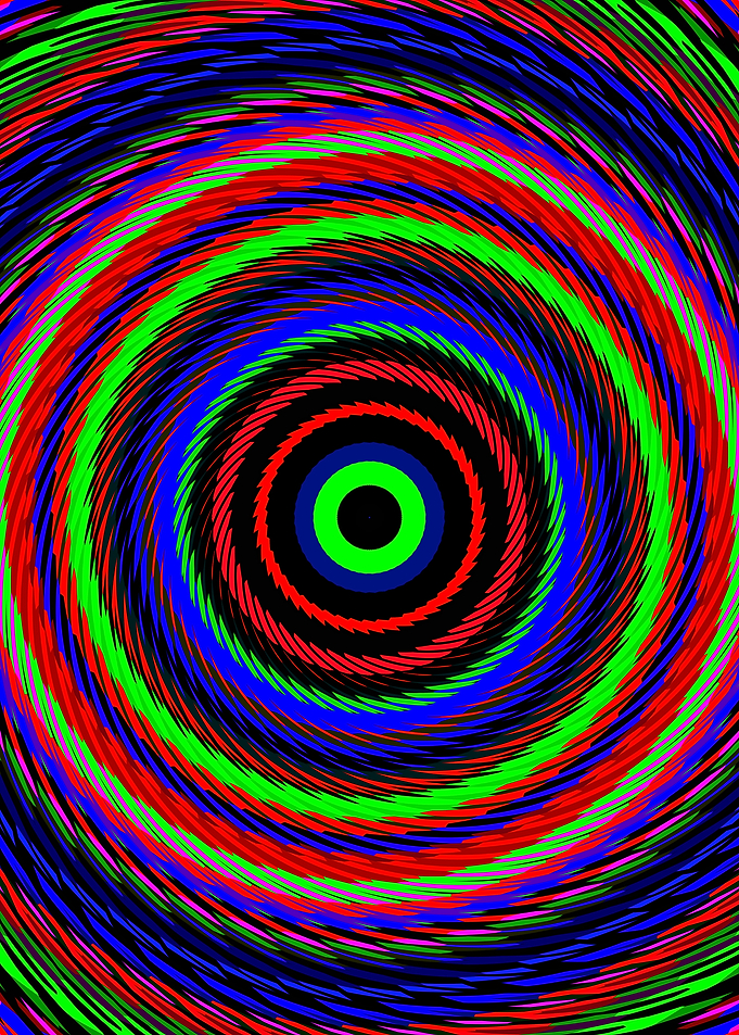 Colorful Hypnotic Spiral