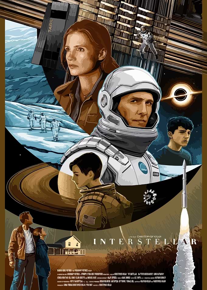 Interstellar Movie Poster Art