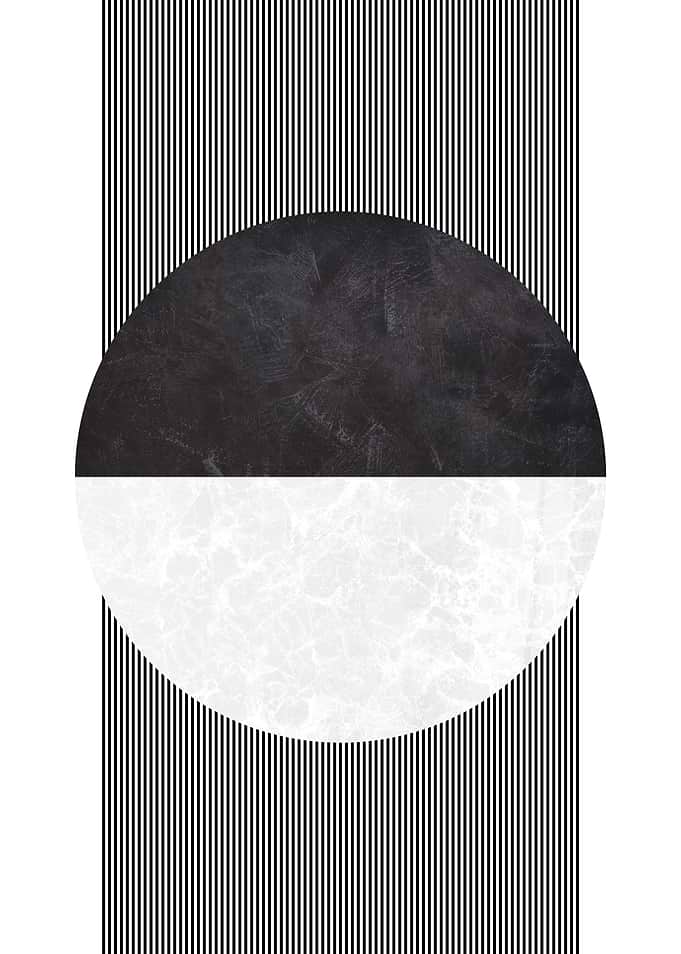 Abstract Black and White Geometric Art