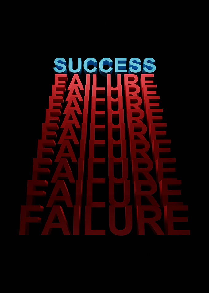 Mindset Inspirational Success over Failure