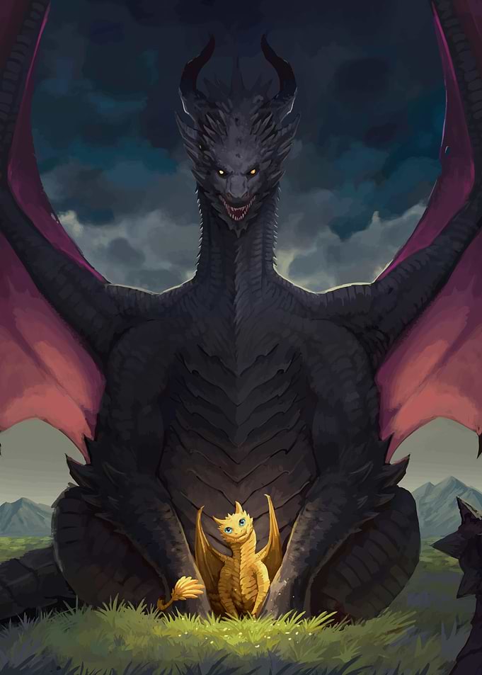 Tairn and Andarna Fourth Wing
