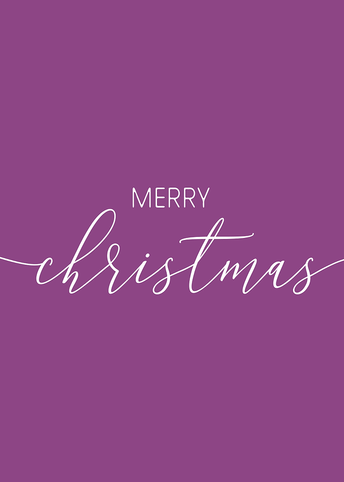 Plum Merry Christmas Moody Decor