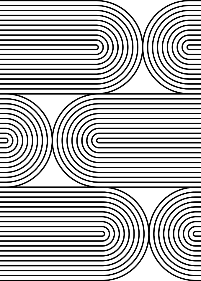 Black and White Geometric Pattern
