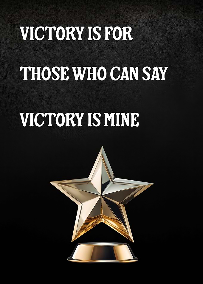 Victory is Mine Inspirational Image