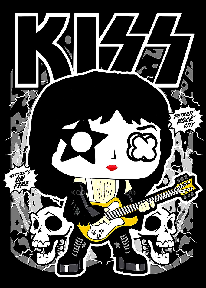 KISS Gene Simmons Funko Pop Art