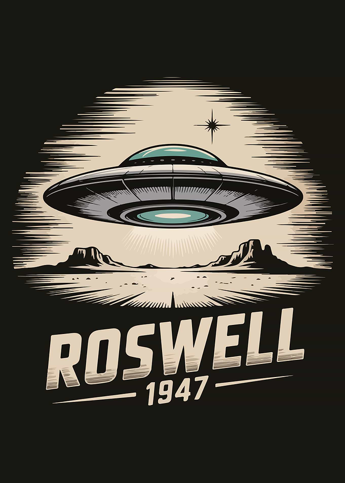 Roswell 1947 UFO Illustration
