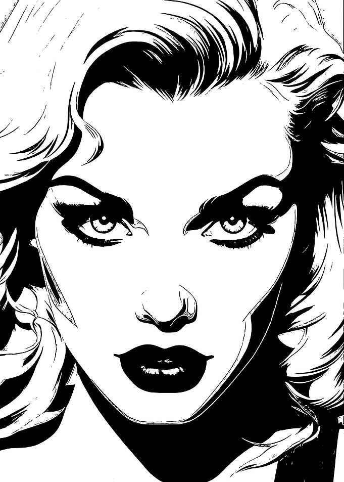 Monochrome Portrait of a Woman