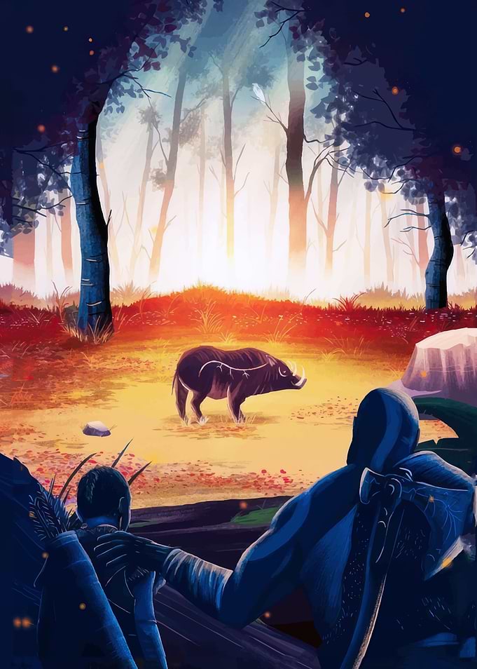 God Forest of Hunt Digital Art