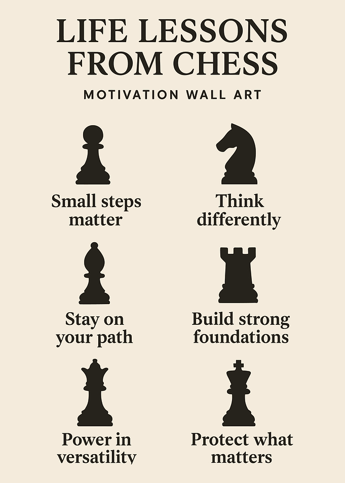 Life Lessons From Chess Wall Art