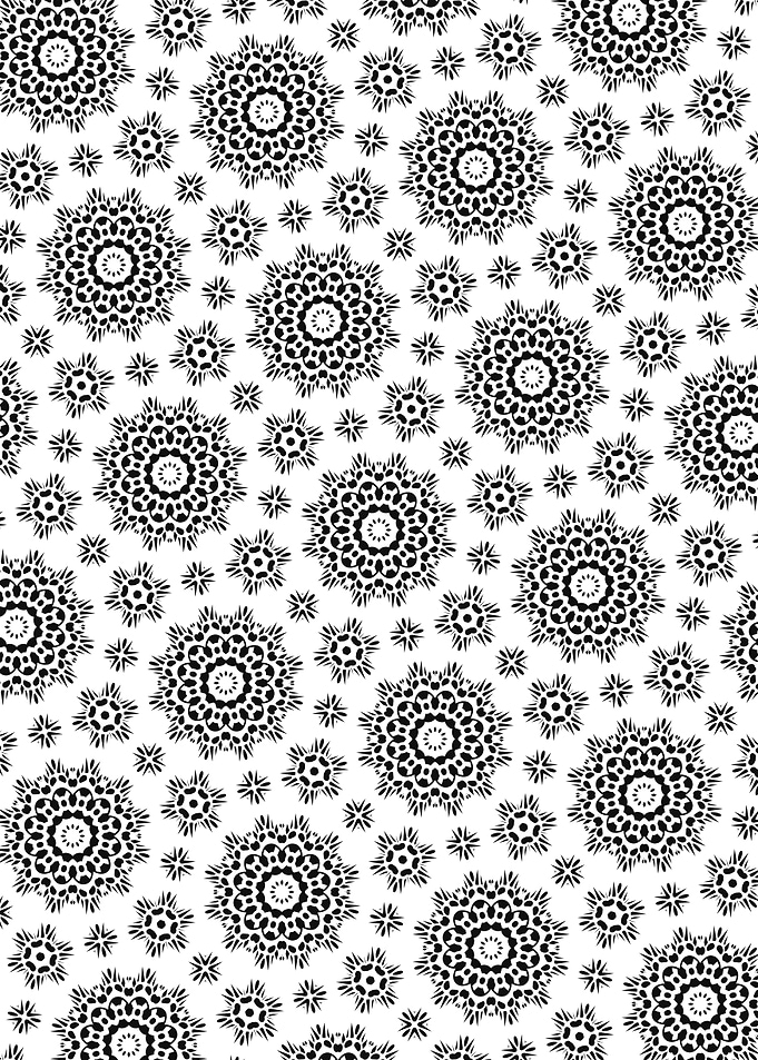 Hypnotic Mandala Circles Seamless Pattern