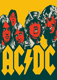 AC/DC Band Illustration
