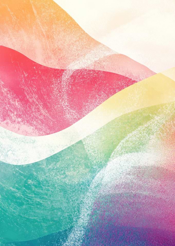 Abstract Colorful Wavy Background