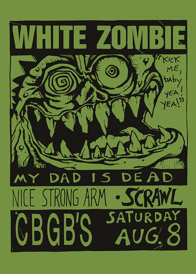 White Zombie Concert Poster