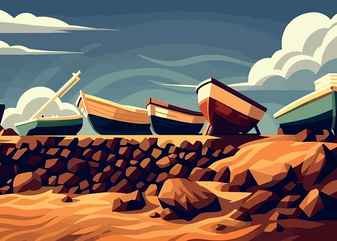 Boats at Rest – Coastal Serenity in Las Palomas