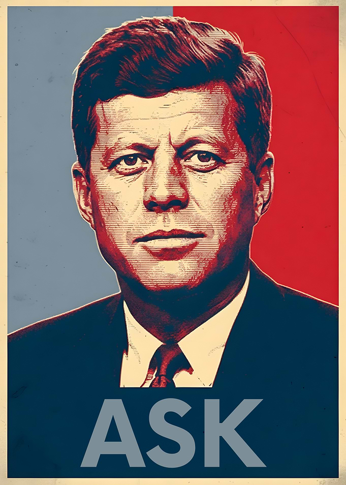 John F. Kennedy 'Ask' Poster