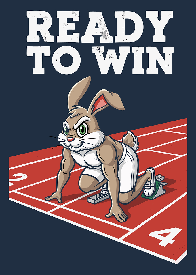 Ready to Win Rabbit Athlete