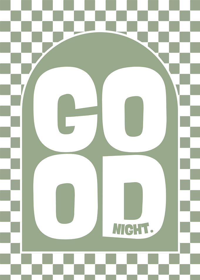 Good Night Funky Positive Art