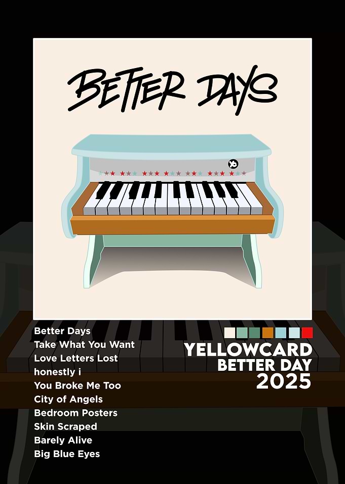 Yellowcard Better Days 2025 Album Art