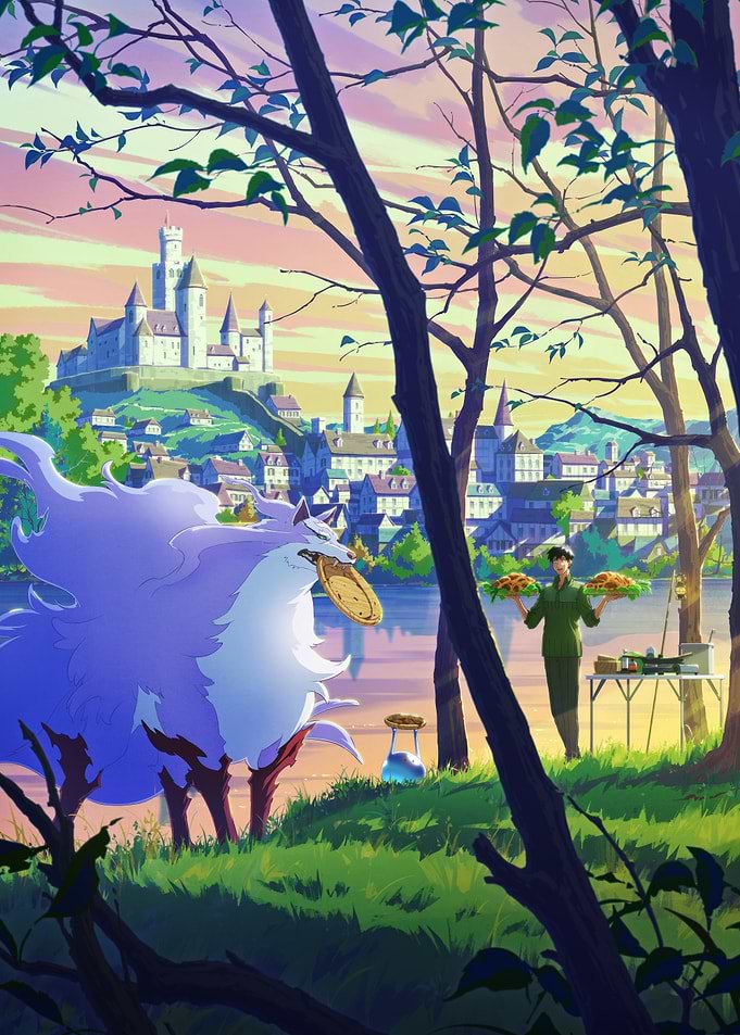 Fantasy Landscape with Castle and Creature
